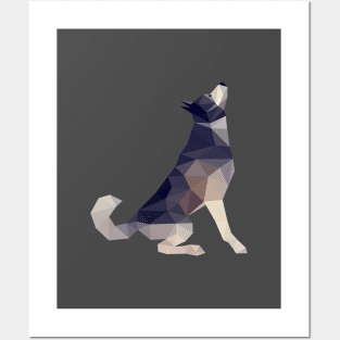 Husky Dog Illustration Posters and Art